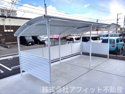 【その他共用部分】 | リヴソレイユ | 屋根付き駐輪場