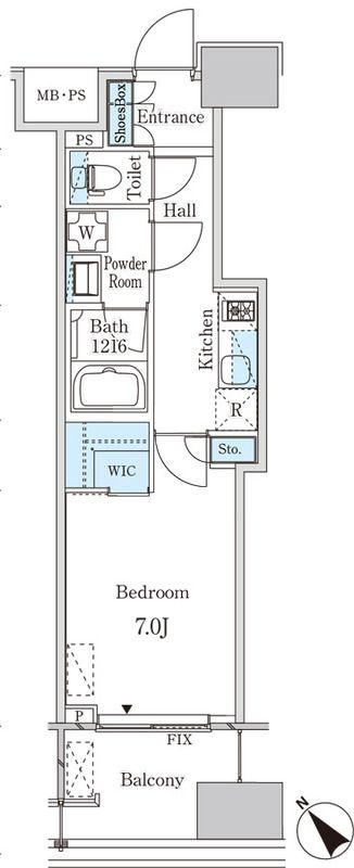 レガシス中目黒の間取り
