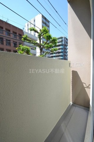 広島市中区富士見町の賃貸マンションのバルコニー|広々としたバルコニーです