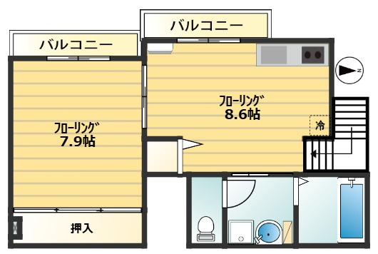 【間取り】 | ツュテッヒパルメ