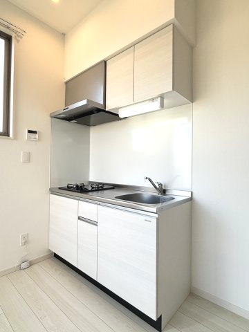 ポラリス鳥栖駅南のキッチン|コンパクトなキッチンで掃除もラクラク