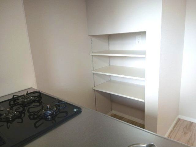 Pinot noir(ピノ・ノワール)の収納|建築中の写真です。