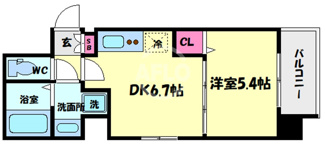 【間取り】 | TLRレジデンス難波東 | TLRレジデンス難波東　開放感ある間取