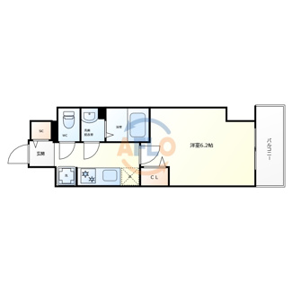 【間取り】 | プレサンス天王寺デルニエ | プレサンス天王寺デルニエ　開放感のある間取り