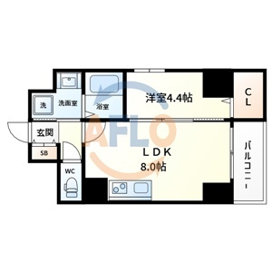 【間取り】 | ローズコーポ堺筋本町 | ローズコーポ堺筋本町　間取り