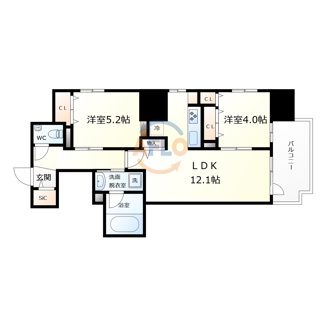 【間取り】 | JASPER御堂筋本町　開平小学校区 | JASPER御堂筋本町　間取り
