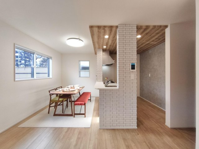 行田市持田4丁目　新築住宅の居間・リビング