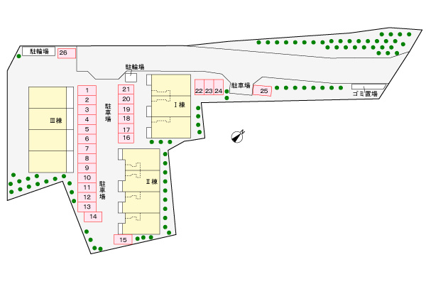ラグーナＢの区画図