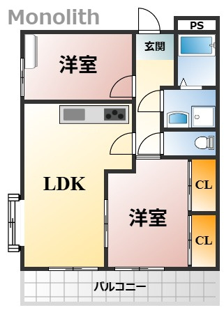 メゾン中塚の間取り