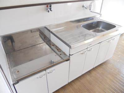 メゾンゼフィールの内装|２口ガスコンロ設置可