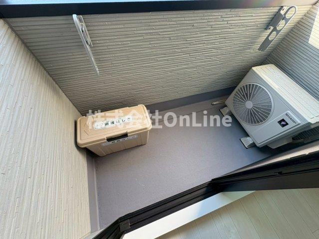 ハーモニーテラス中川東のバルコニー