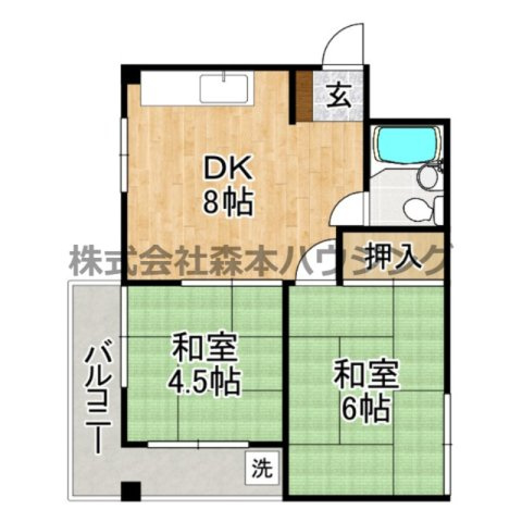 【間取り】 | 　シティハイム上村