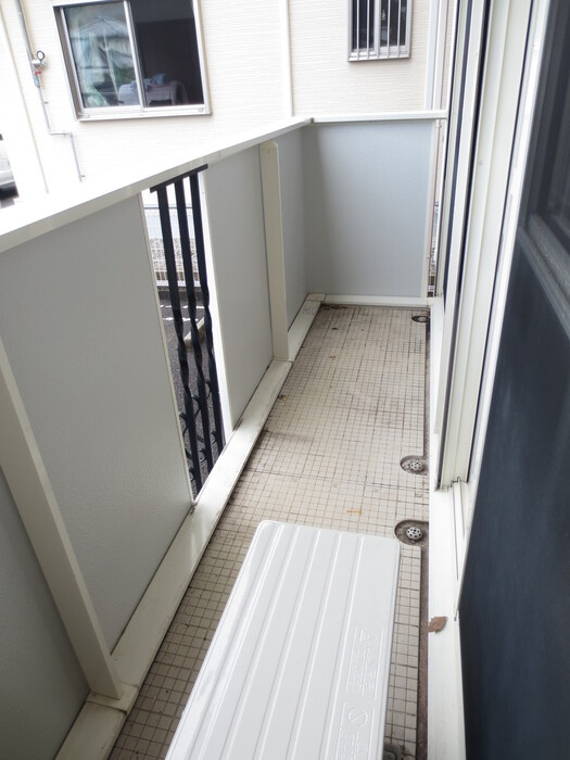 リバーセント　B棟のバルコニー