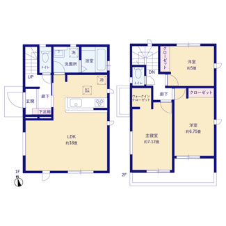 【間取り】 | 那覇市宮城（全4棟）1・2・4号棟 | 1号棟　4790万円