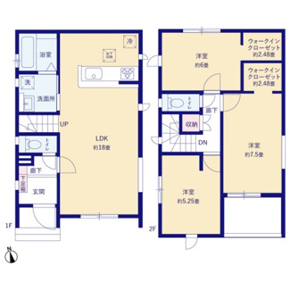 【間取り】 | 那覇市宮城（全4棟）1・2・4号棟 | 2号棟　4490万円
