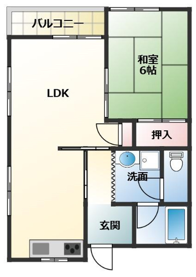 【間取り】 | ハイツきたじま