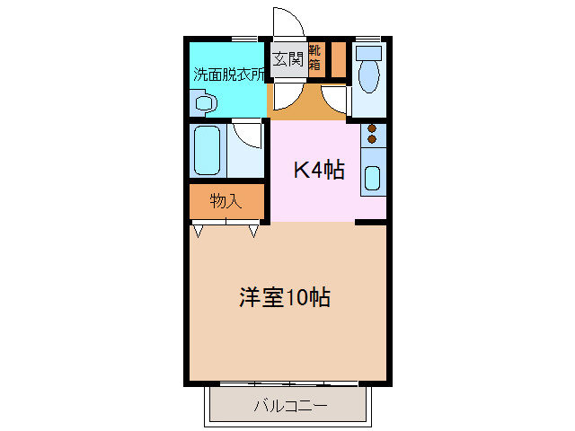 マンション高森B棟の間取り