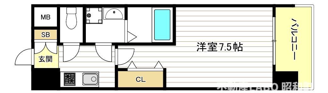 Louis Residence 天王寺町北の間取り