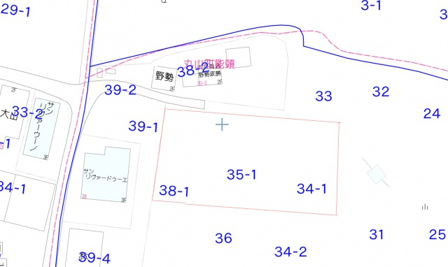 丸山町能頭貸地の間取り