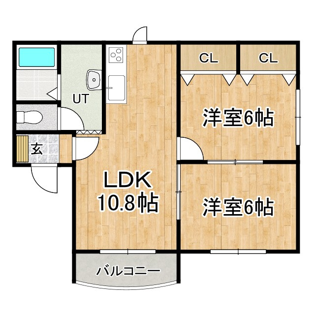 ロゼット暁の間取り