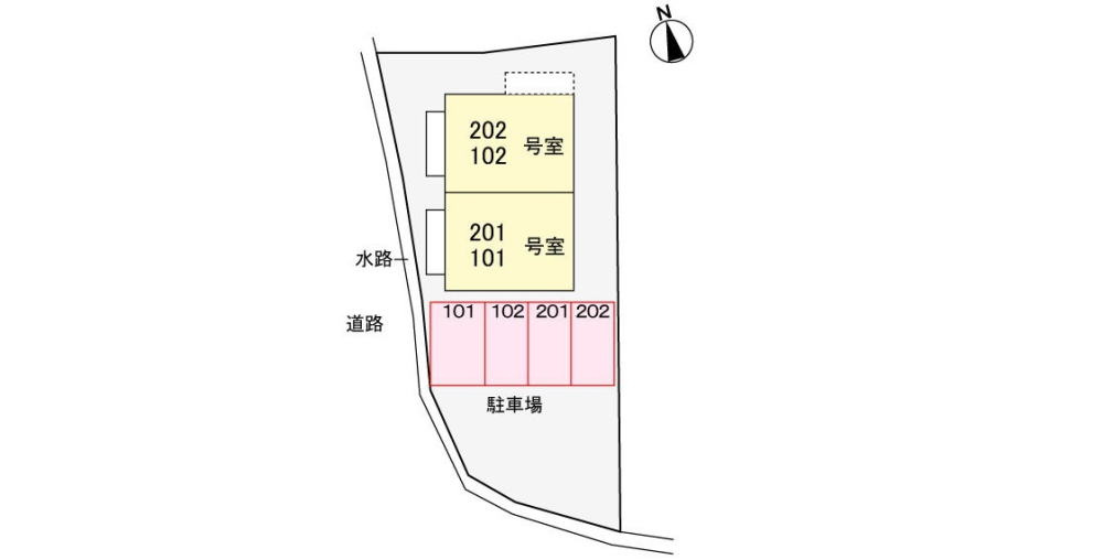 ウエスト　ハイツの駐車場|駐車場