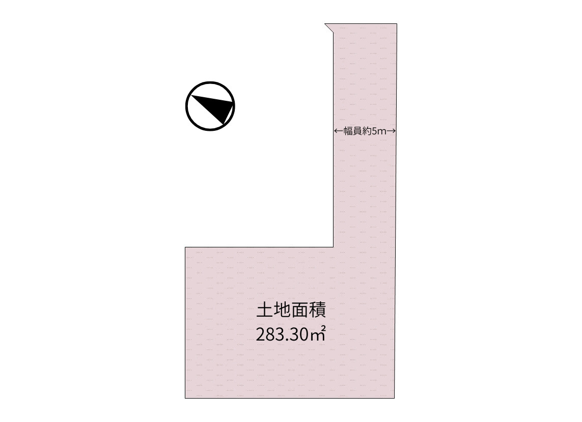 高砂市荒井町小松原売土地の区画図
