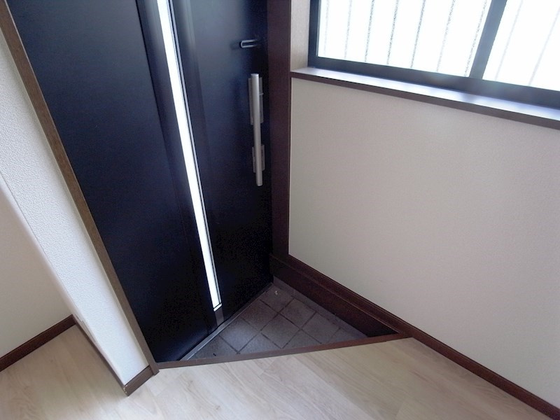松本ハイツの玄関