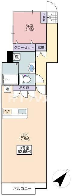 フローリッシュ大久保Ⅱの間取り