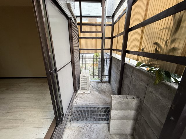 延明ハイツのバルコニー