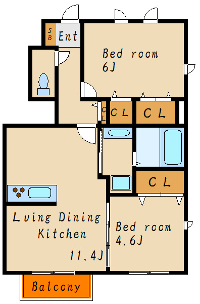 アンソレイエファミーユの間取り