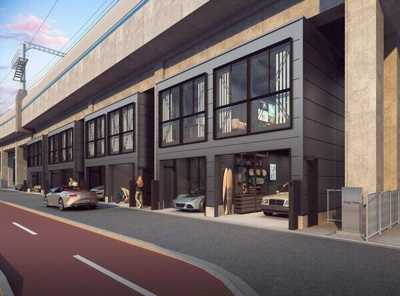 【外観】 | （仮称）東灘高架下ガレージハウス