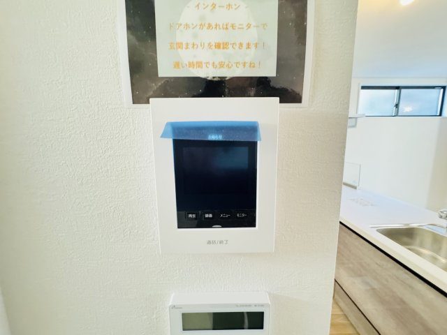 松戸市松戸新築戸建【南部小学校：10分】のセキュリティ|来客時も安心のTVモニター付きインターフォン