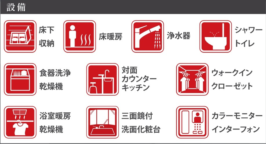 松戸市松戸新築戸建【南部小学校：10分】の構造・工法・仕様|設備一覧