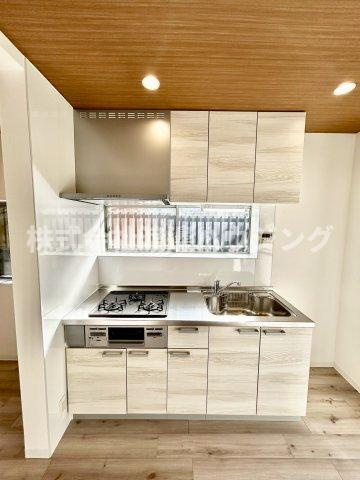 平野区瓜破2丁目一戸建のキッチン|キッチンも新品。