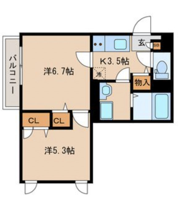 ウッドレイクの間取り