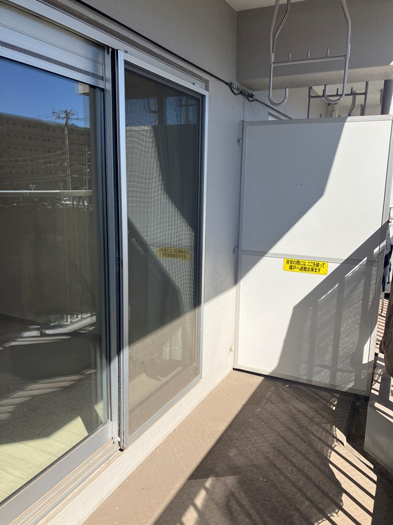 千葉サニータウンのバルコニー