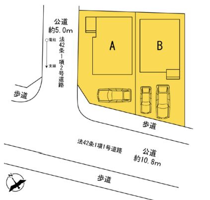 海老名市国分寺台4丁目新築戸建て　B号棟の区画図|区画図「海老名市国分寺台4丁目新築戸建て」