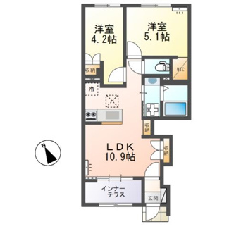 【間取り】 | 仮）ひたちなか市足崎字原 新築アパートⅡ期