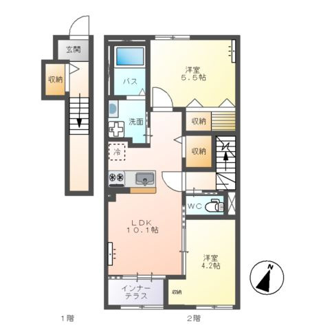 パレスコート　トーケンの間取り