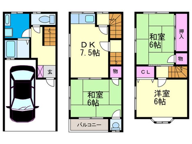 【間取り】 | グリーンメモリアパートIII