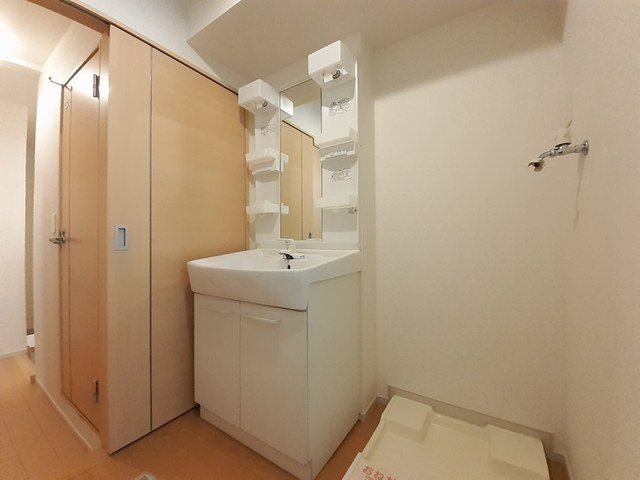 プランドール新庄Ⅱの洗面所|使いやすい洗面所です