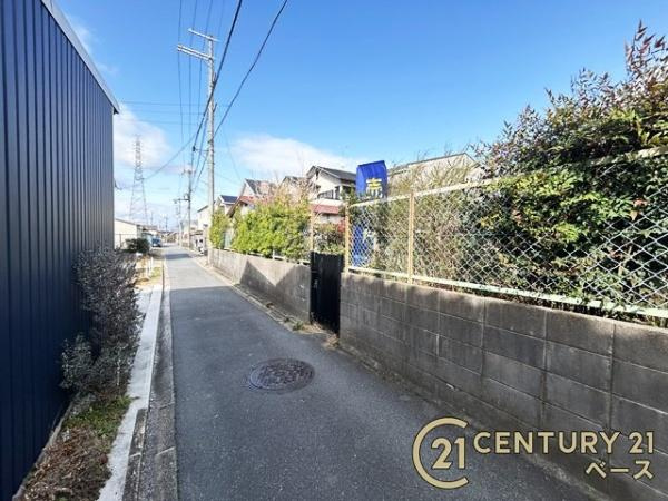 大和郡山市額田部南町　建築条件なし土地の前面道路含む現地写真|■現地撮影写真■