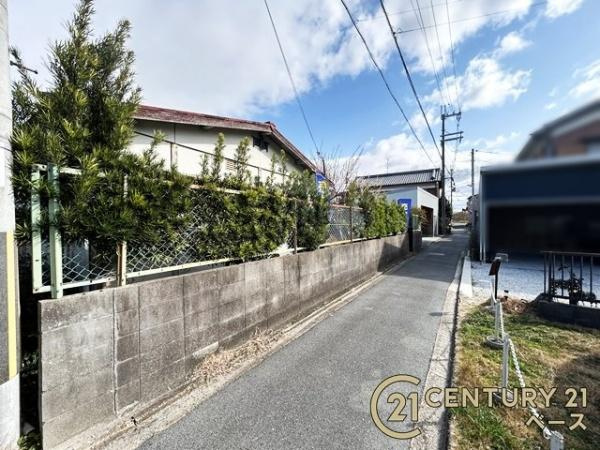 大和郡山市額田部南町　建築条件なし土地の前面道路含む現地写真|■現地撮影写真■