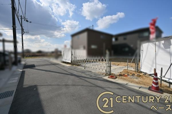 リーブルガーデン三輪 ／新築一戸建の前面道路含む現地写真|■現地撮影写真■