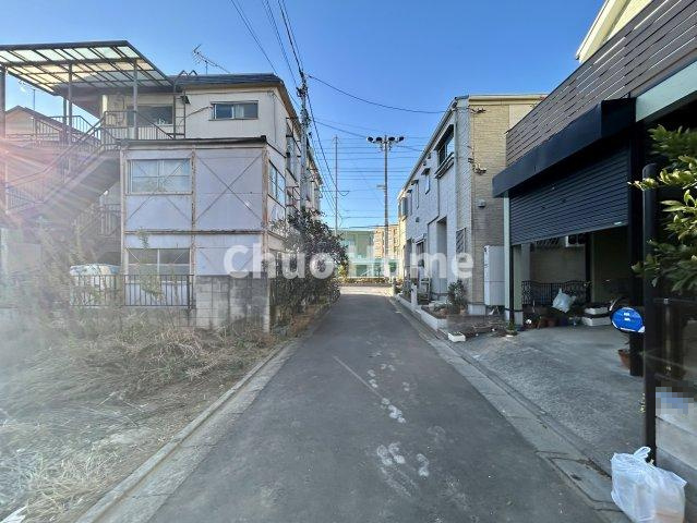 葛飾区青戸8丁目新築分譲住宅の前面道路含む現地写真|全面道路