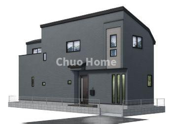 葛飾区青戸8丁目新築分譲住宅の完成予想図|外観パース