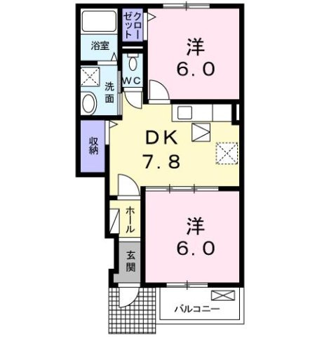 ヴァイオレットの間取り