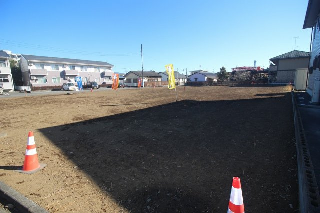 《分譲地》小山市若木町1丁目　全4区画の外観|敷地を南西側から撮影（2026年1月撮影）