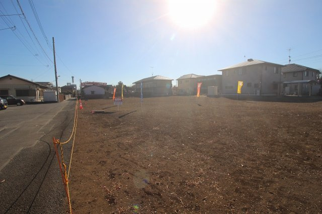 《分譲地》小山市若木町1丁目　全4区画の外観|敷地を北西角から撮影（2026年1月撮影）