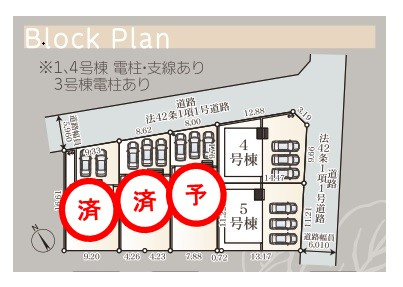 1/13価格変更♪【佐糠町第8／5号棟】　新築建売住宅　◇◆＼期間限定キャンペーン開催♪／◇◆の区画図|全体区画図です。